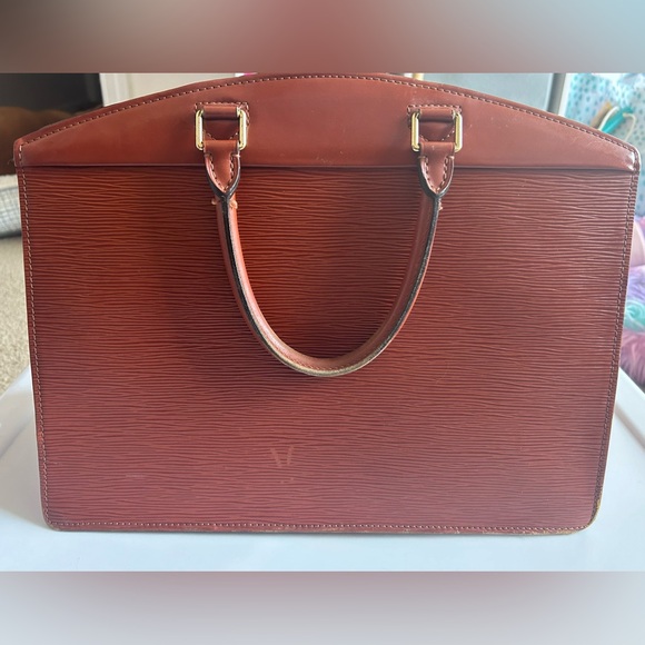 Authentic Louis Vuitton Brown Epi Leather Riviera Handbag - Picture 5 of 13
